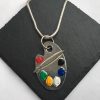 Paint Palette Pendant