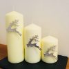 Reindeer Candle Pin Decor – set of 3 Reindeer Candle Pin Decor – set of 3