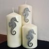 Seahorse Candle Pin Decor (set of 3)