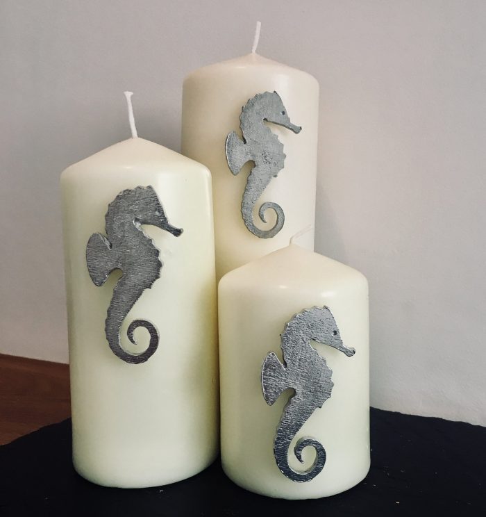 Seahorse Candle Pin Decor (set of 3)
