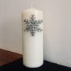 Snowflake Candle Pin Decor Snowflake Candle Pin Decor