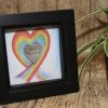 NHS Superhero Box Frame Personalised Heart Keepsake NHS Superhero Box Frame Personalised Heart Keepsake
