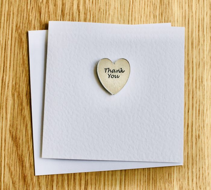 Thank You – Heart Keepsake Card