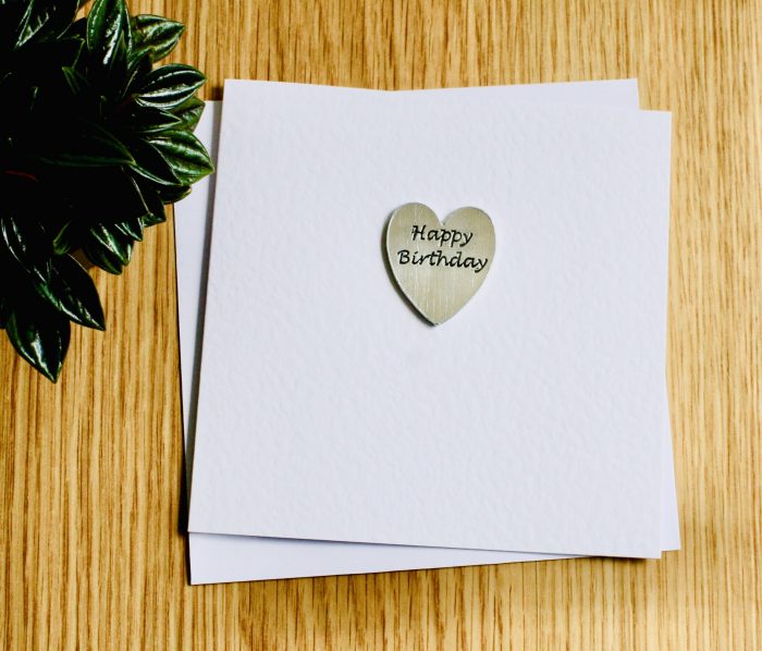 Happy Birthday – Heart Keepsake Card Happy Birthday – Heart Keepsake Card