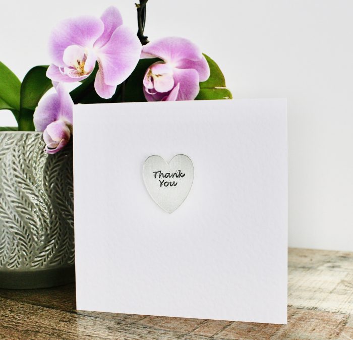 Thank You – Heart Keepsake Card
