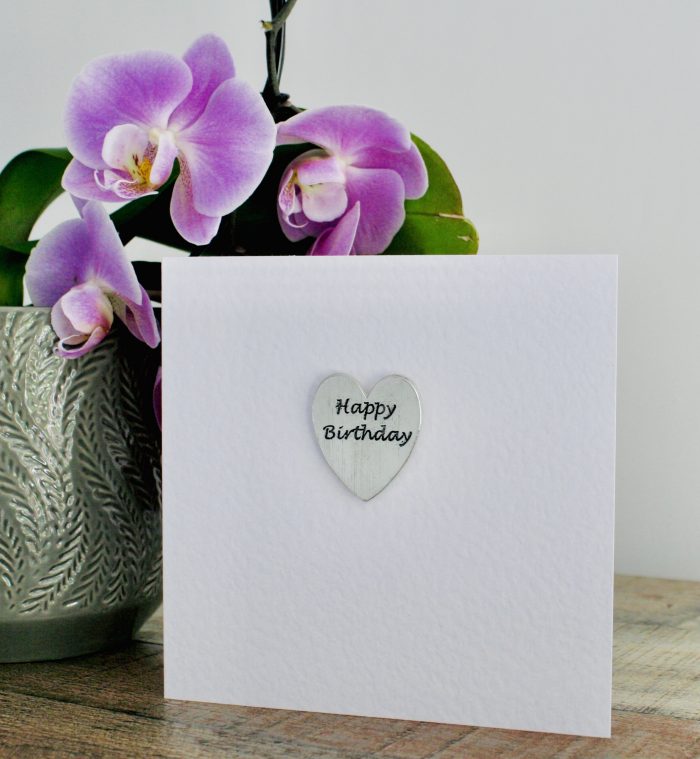 Happy Birthday – Heart Keepsake Card Happy Birthday – Heart Keepsake Card