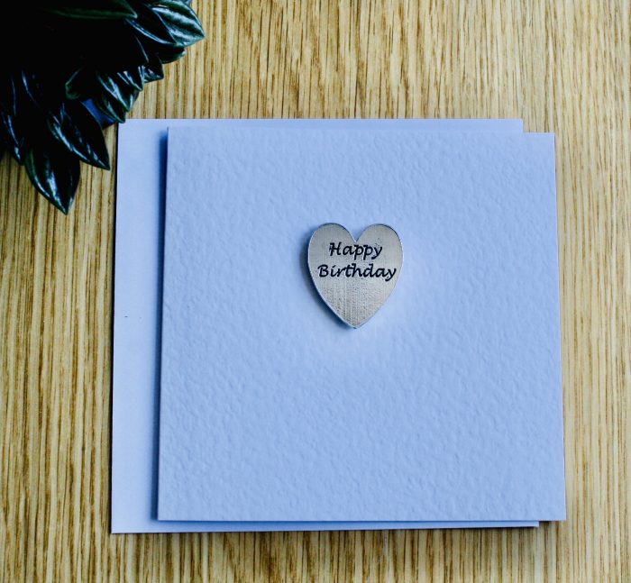 Happy Birthday – Heart Keepsake Card Happy Birthday – Heart Keepsake Card