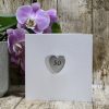 50th Happy Birthday – Heart Keepsake Card