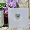 18th Happy Birthday – Heart Keepsake Card