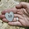 50th Happy Birthday – Heart Keepsake Card