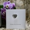 Happy Anniversary – Single Heart Keepsake Card Happy Anniversary – Single Heart Keepsake Card