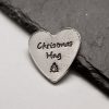 Christmas Hug – Personalised Heart Keepsake Token Christmas Hug – Personalised Heart Keepsake Token