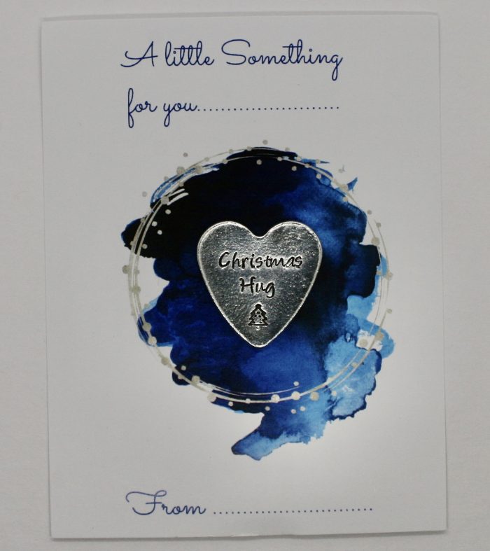 Christmas Hug – Personalised Heart Keepsake Token Christmas Hug – Personalised Heart Keepsake Token